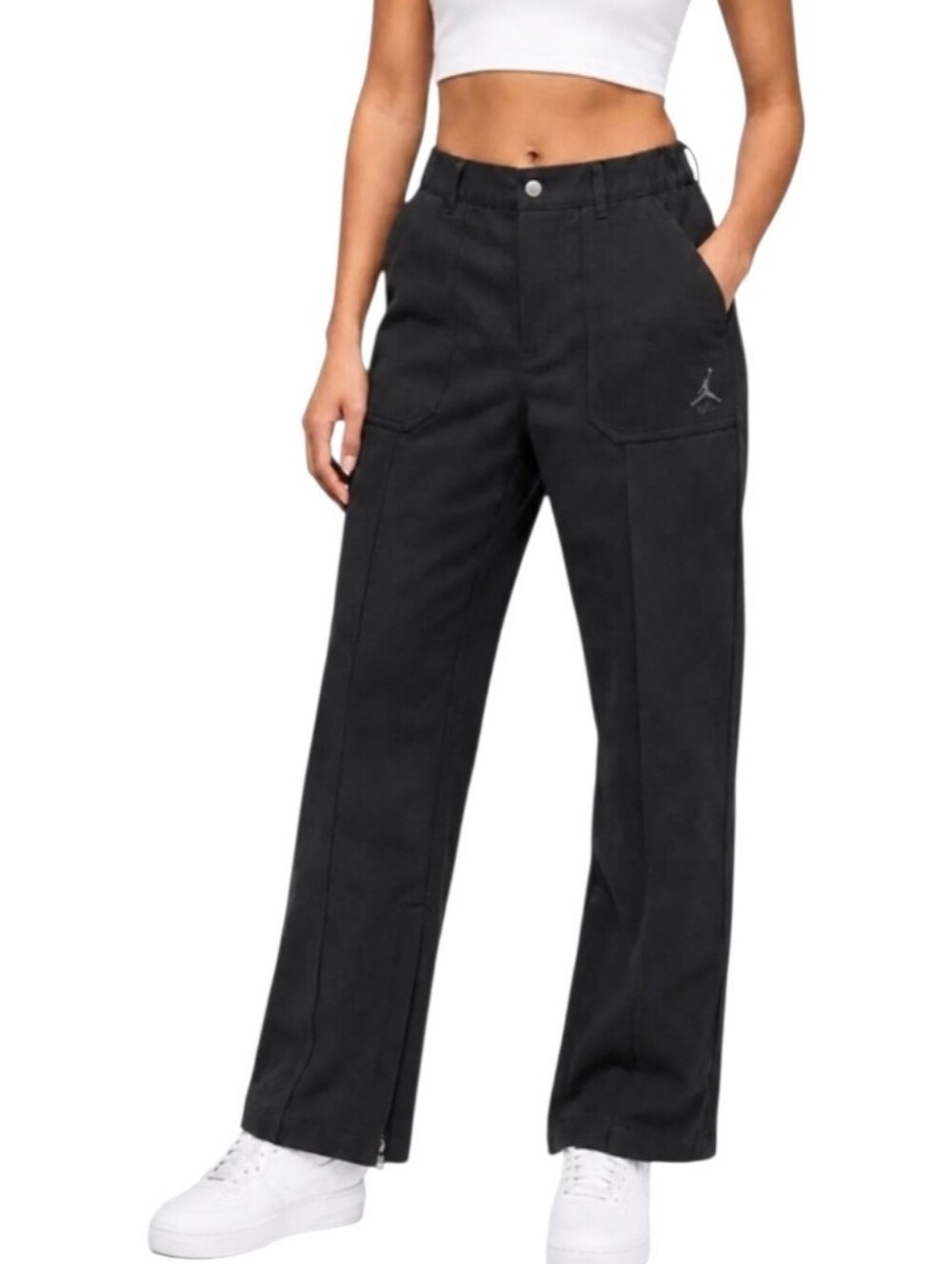 Jordan Move To Zero Women's Black Straight Leg Pants, Size S, NWT
